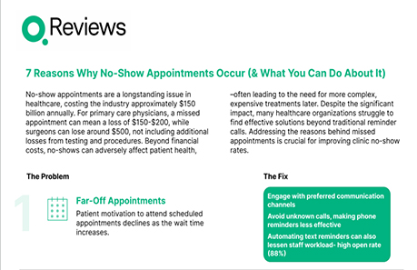 7 Reasons Why No-Show Appointments Occur (& What You Can Do About It)